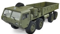 U.S. Militaire vrachtwagen 8x8 met laadruimte Schaal 1 op 12 RTR Leger groen